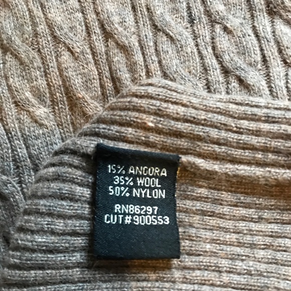 BCBG Brown Angora Cable Knit Sweater Dress - Picture 7 of 7